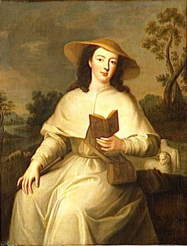 Louise Adlade d'Orlans en habit de noviciat- d'aprs Jean-Baptiste Santerre - Chteau de Versailles